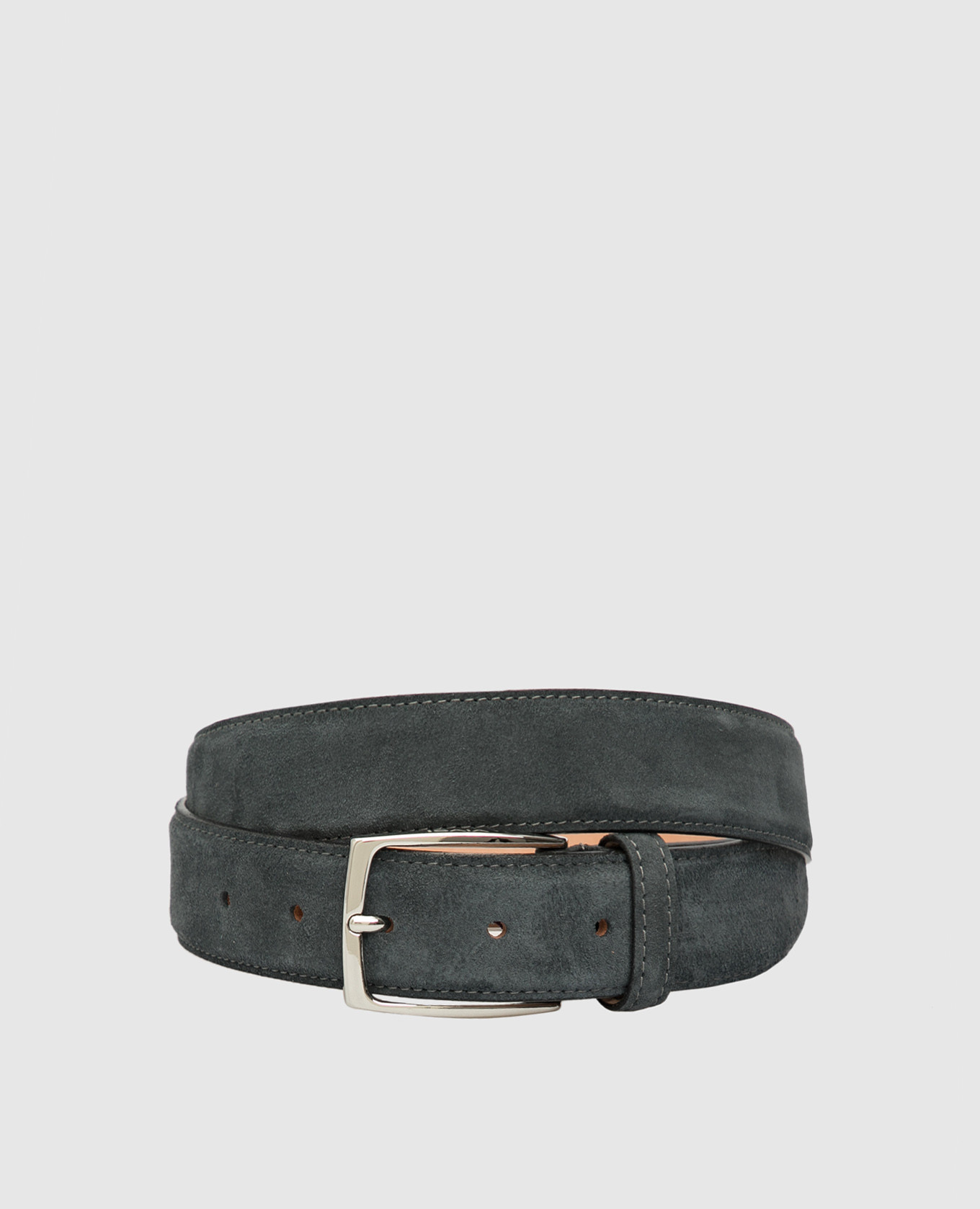 Gray suede belt