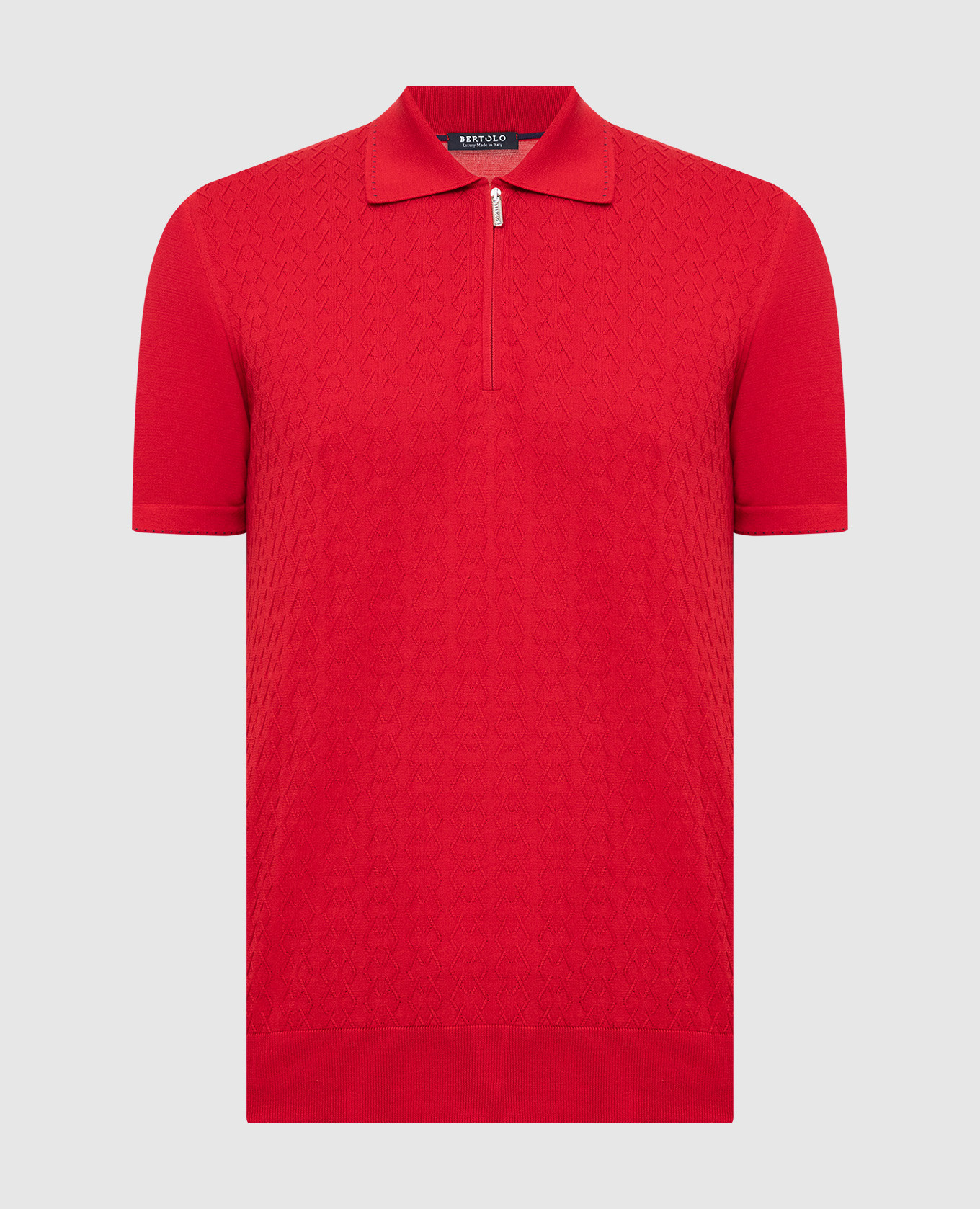 

Красное поло Bertolo Cashmere, Красный, Поло