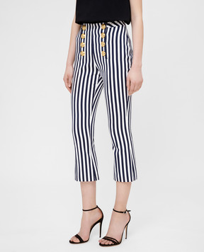 Balmain Сині штани в смужку RF25140C084