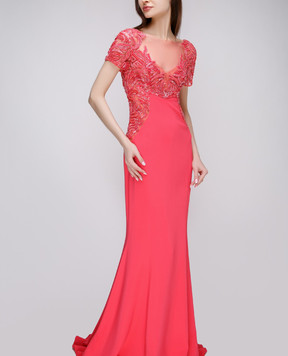Zuhair Murad Рожева сукня з шовком  RDPF15029DL99