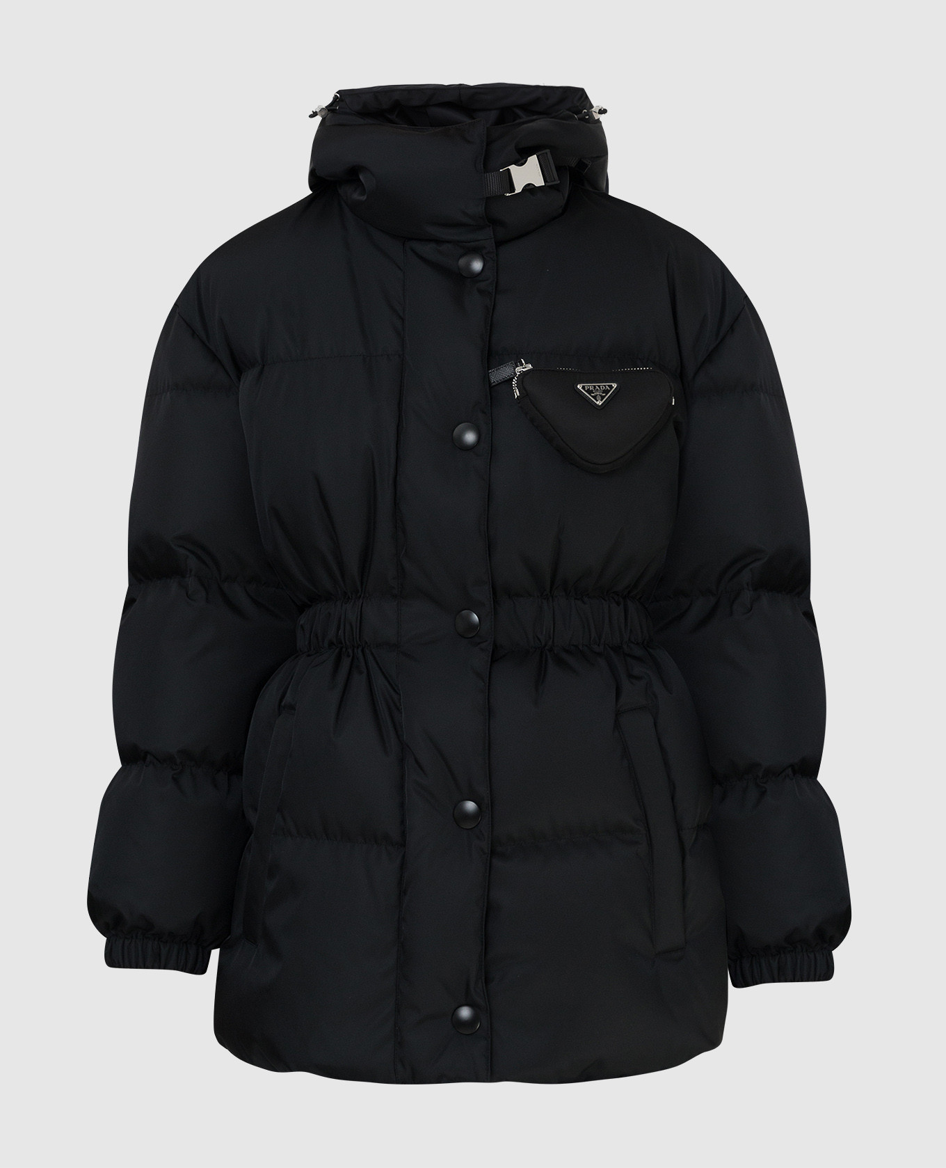 

Черный пуховик Re-Nylon Prada, Пуховики