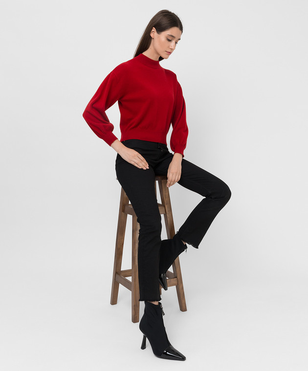 Allude Red wool and cashmere jumper 21517632 image 2
