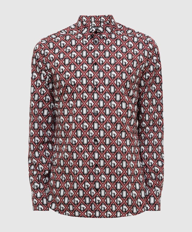Dolce&Gabbana Бордовая рубашка G5EJ1THS5FU