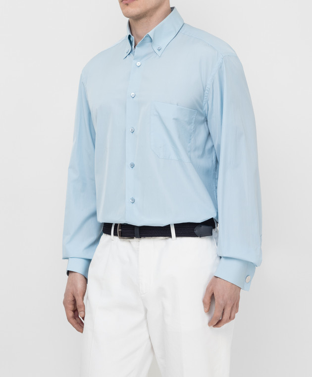Stefano Ricci блакитна сорочка SFRROMA02002A1215002 зображення 3