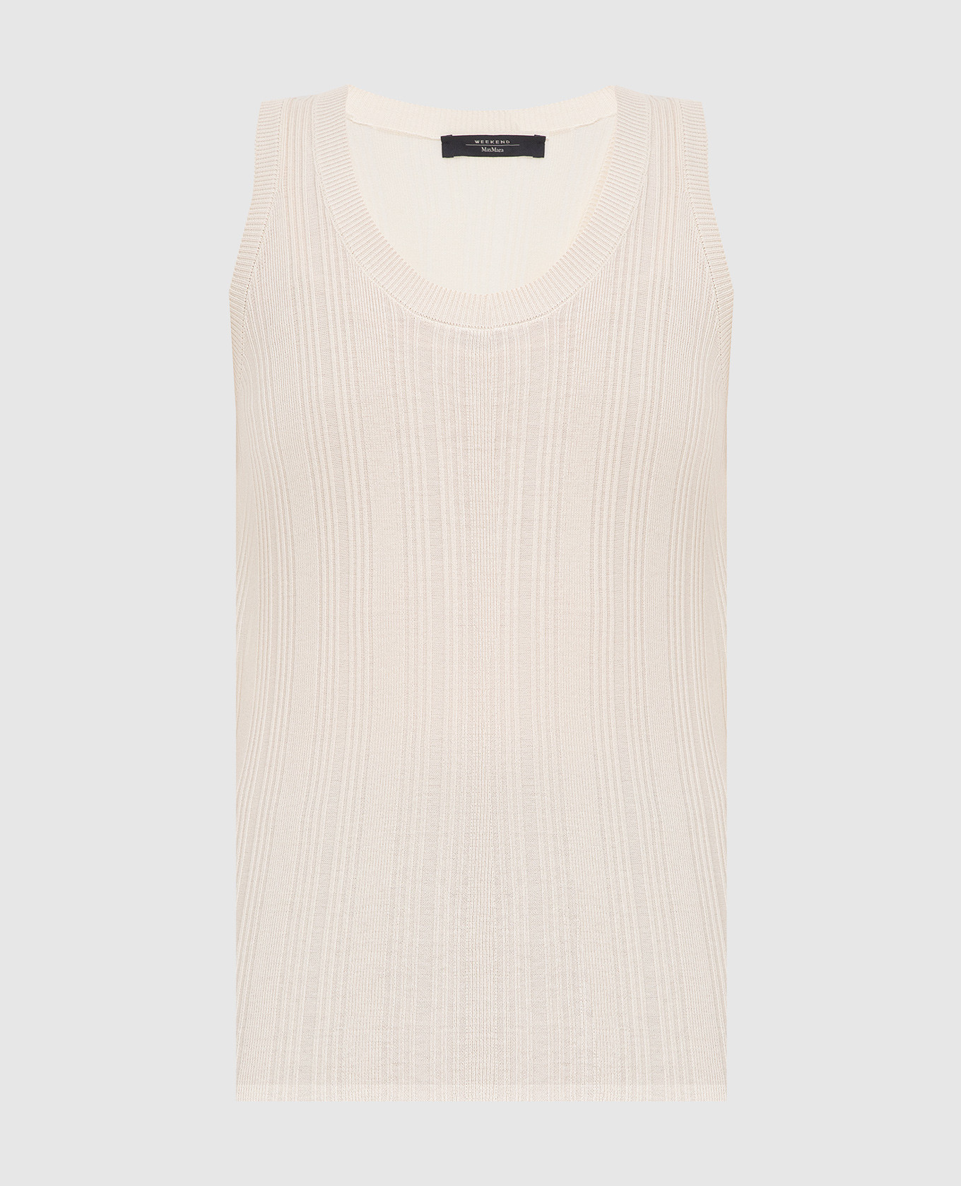 

Топ в рубчик Max Mara Weekend, Светло-бежевый, Топы