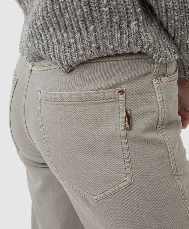 Brunello Cucinelli Светло-серые джинсы M0H43P5719 изображение 5