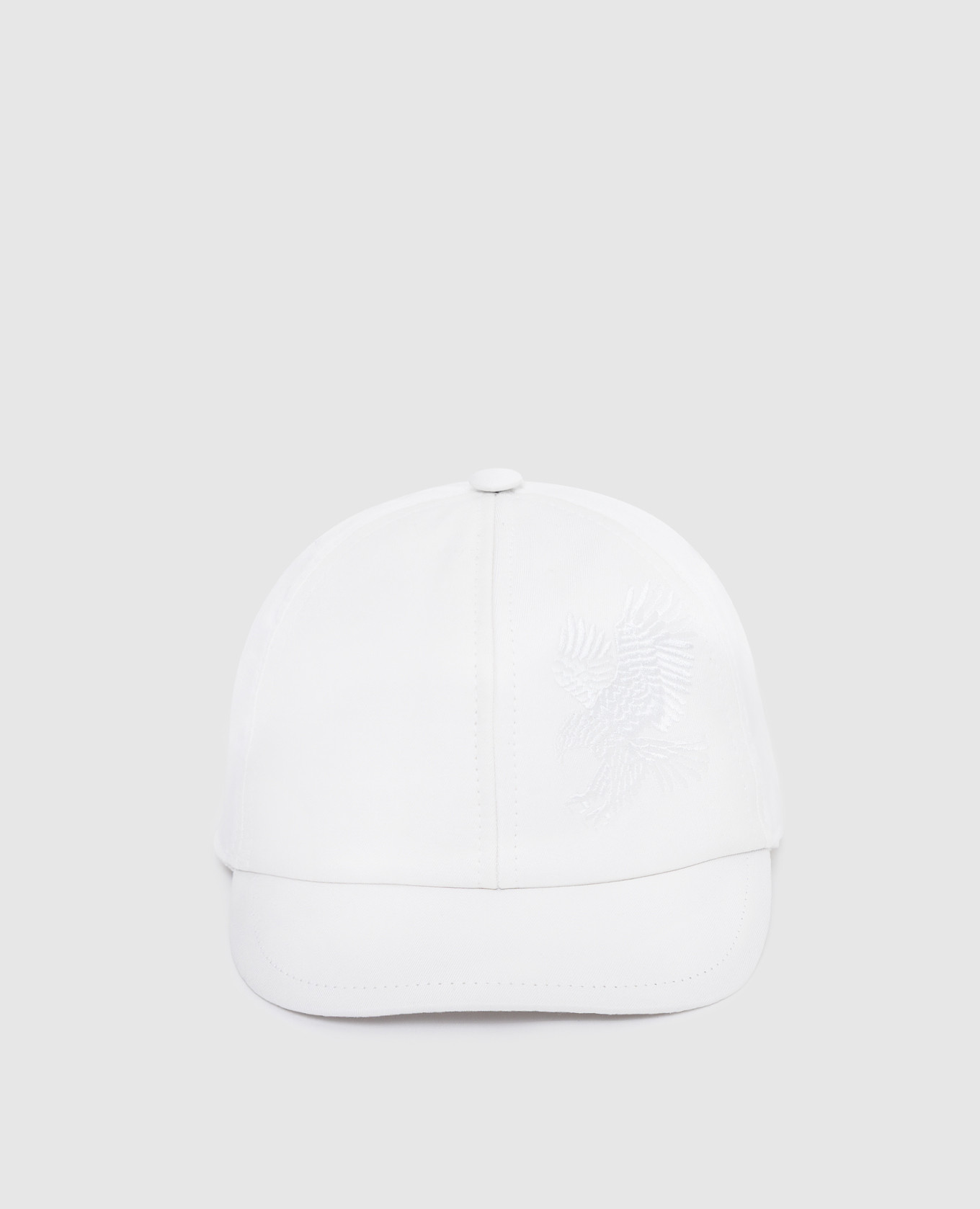 

Детская белая кепка с вышивкой, Белый, Кепки