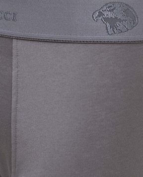 Stefano Ricci Серые трусы-боксеры с узором логотипа BXM7COTTON