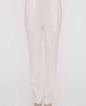 Vionnet Бежеві штани з шовку PAVAP15001T1129