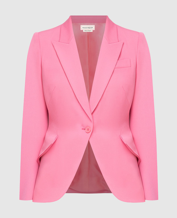 Pink wool jacket