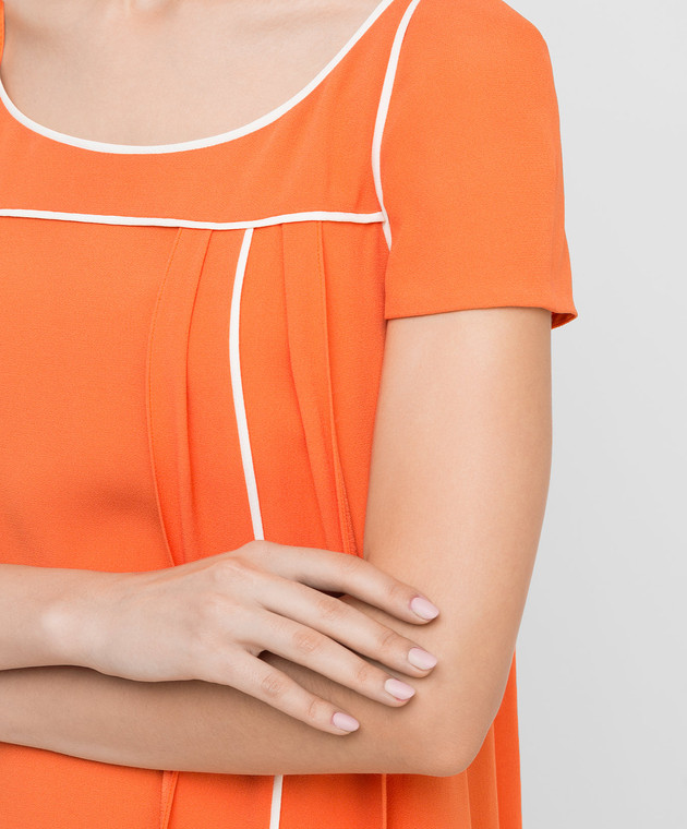 Prada Оранжевое платье P33G3N изображение 5