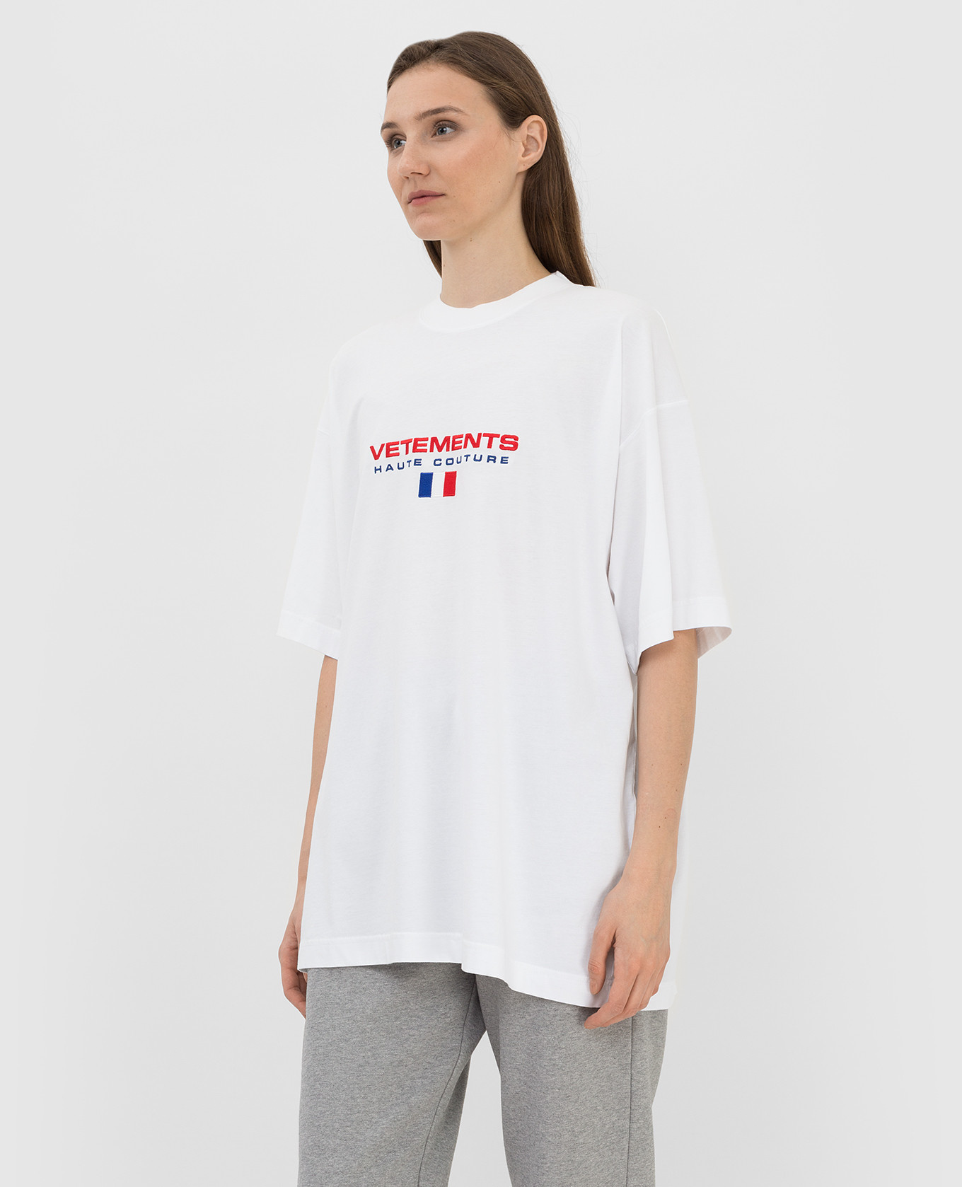 Vetements Белая футболка с логотипом UE52TR240Ww изображение 3