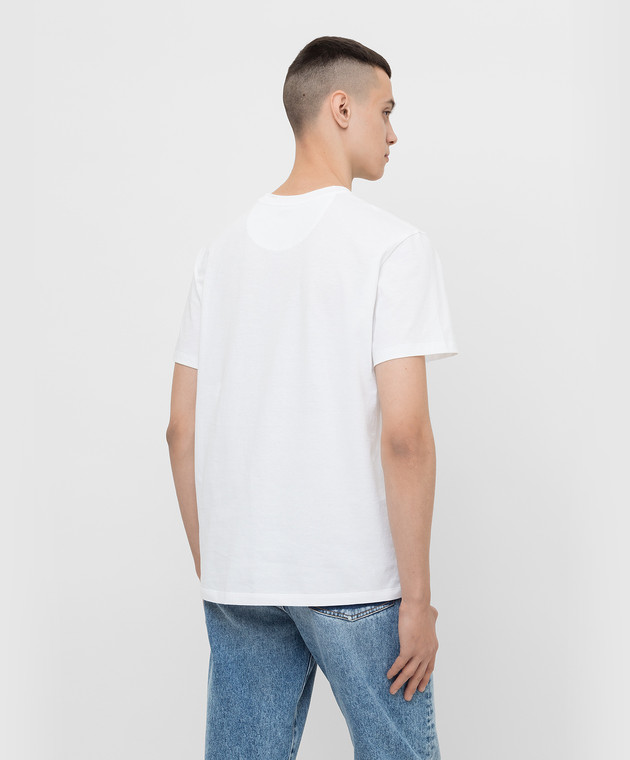 Valentino Белая футболка с принтом логотипа XV3MG10V84F изображение 4