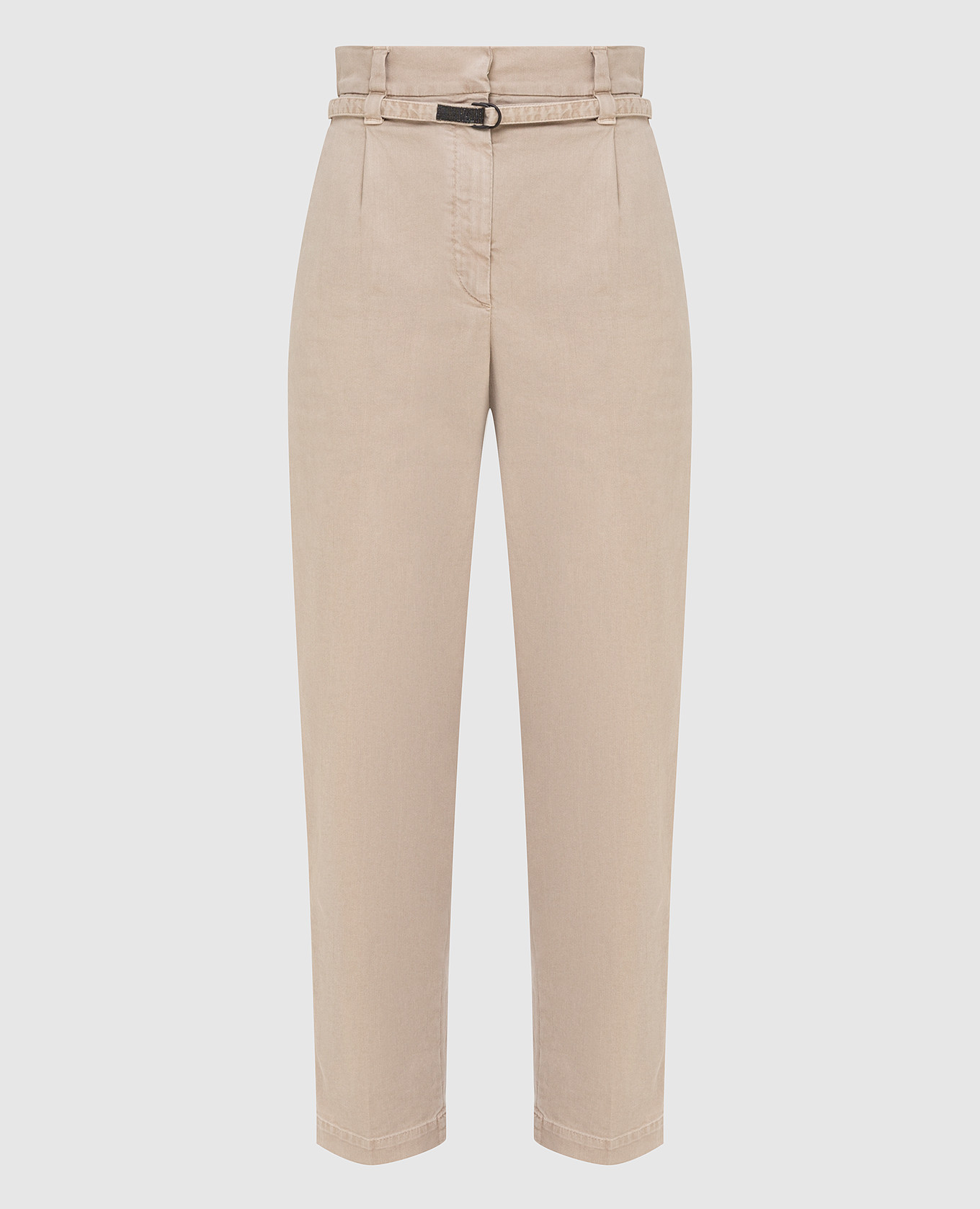 

Бежевые брюки Brunello Cucinelli, Бежевый, Повседневные брюки casual