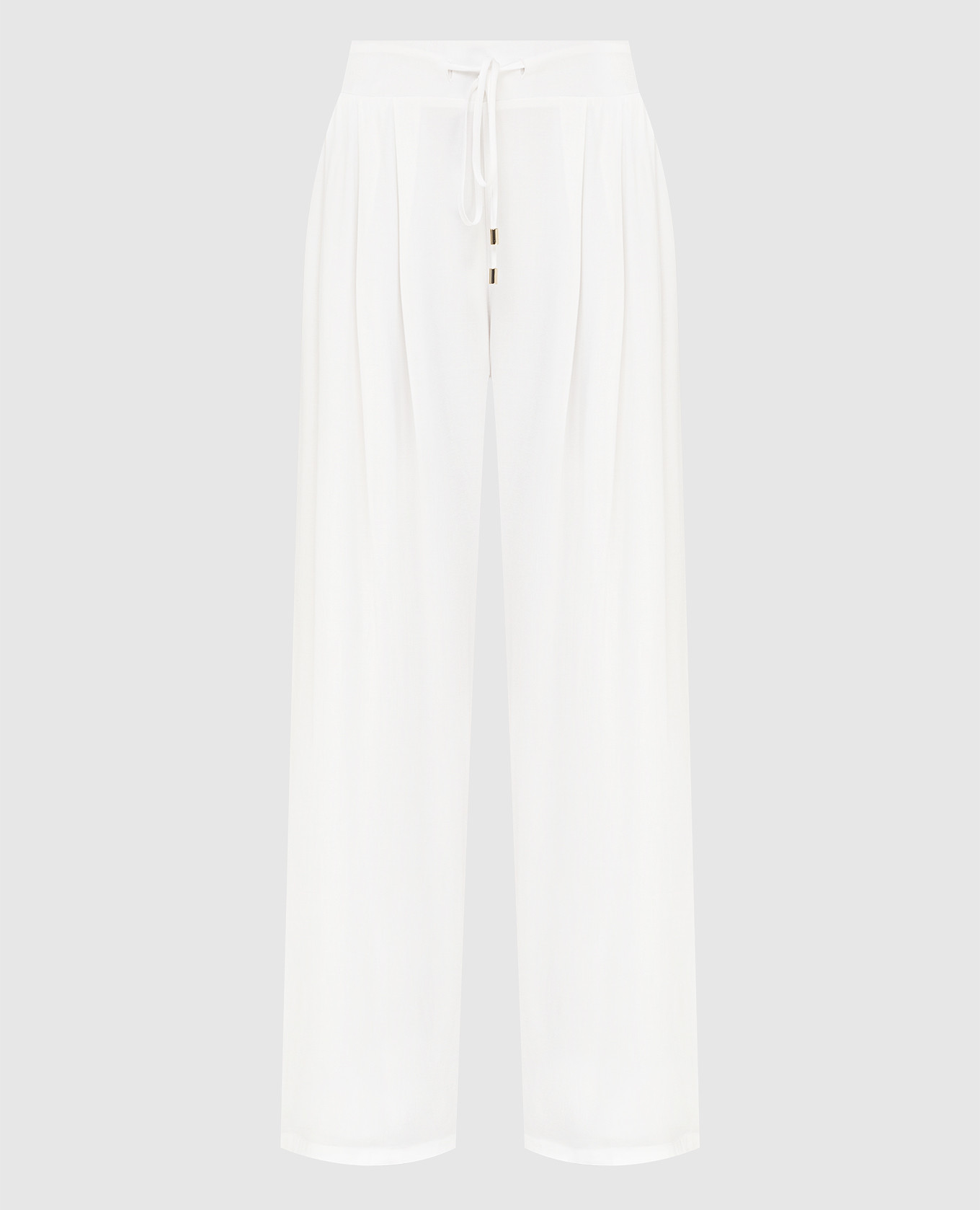 

Белые брюки широкого кроя Twin Set, Белый, Повседневные брюки casual