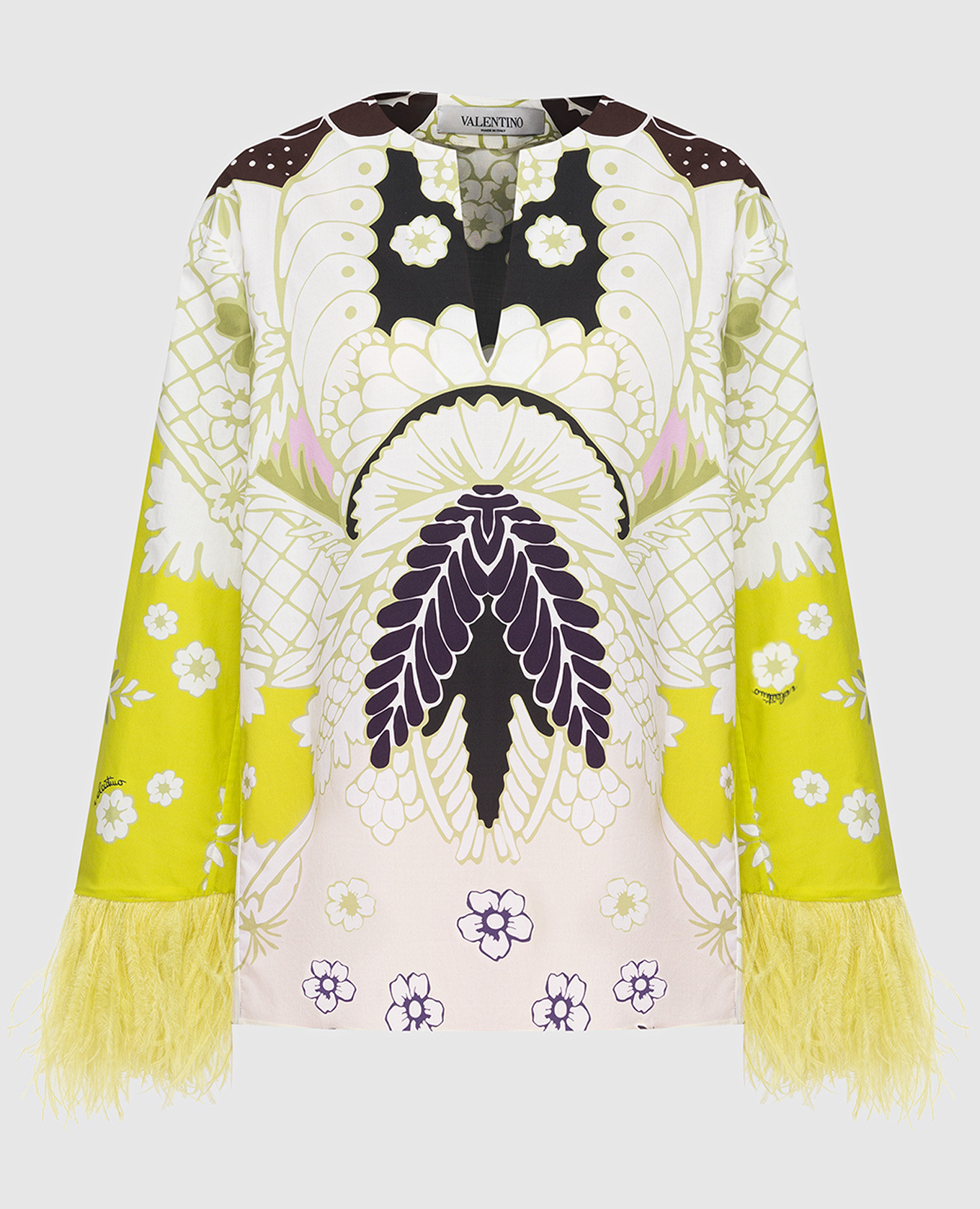 

Зеленая блуза Valentino, Зеленый, Рубашки и блузы