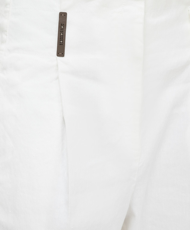Peserico Белые брюки P04970T402470 изображение 5
