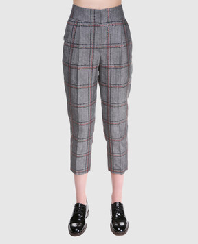 Brunello Cucinelli Серые брюки M0H49P6569
