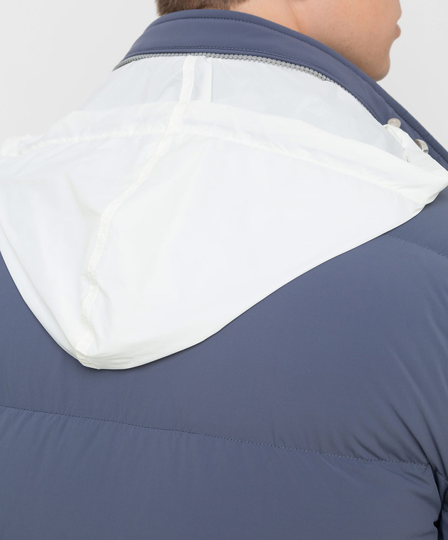 Brunello Cucinelli Светло-синяя пуховая куртка ML4911819 изображение 5