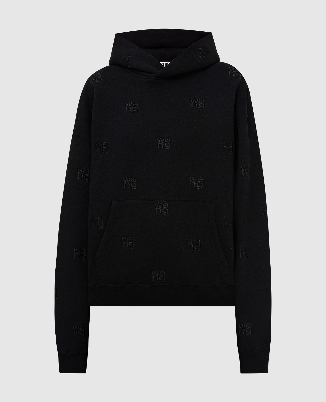 

Худи с вышивкой логотипа Alexander Wang, Черный, Худи и свитшоты