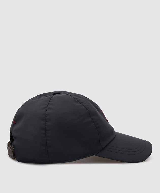 Brunello Cucinelli Темно-синяя кепка с вышивкой эмблемы MM45A9985 изображение 3