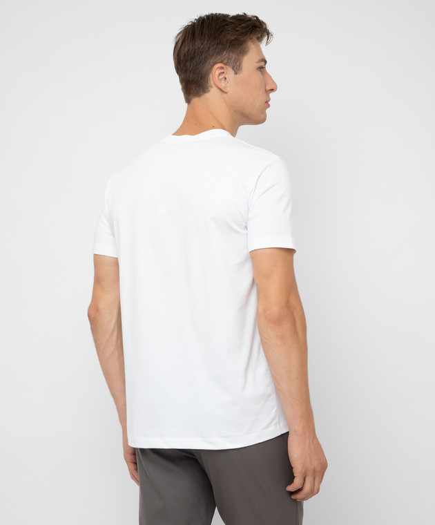 Peserico Біла футболка з принтом R55000J0Q700069 зображення 4