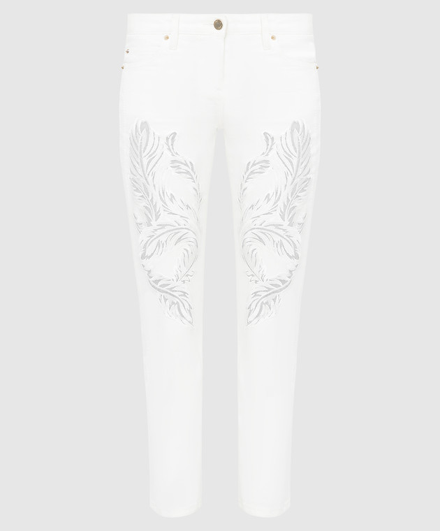Roberto Cavalli Білі джинси CQJ241