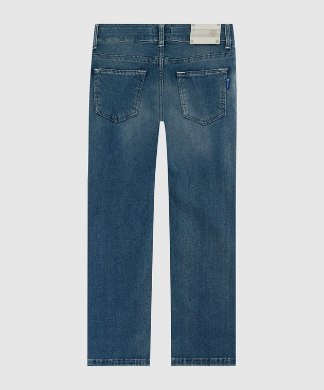 Stefano Ricci Дитячі джинси з ефектом потертості YST72030101628 зображення 2
