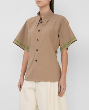Bottega Veneta Бежевая рубашка 648139V0BV0