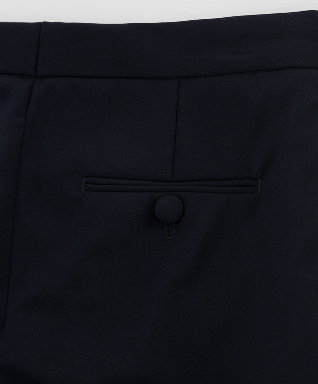 Stefano Ricci Детские темно-синие брюки из шерсти Y2T9500000W0019C изображение 3