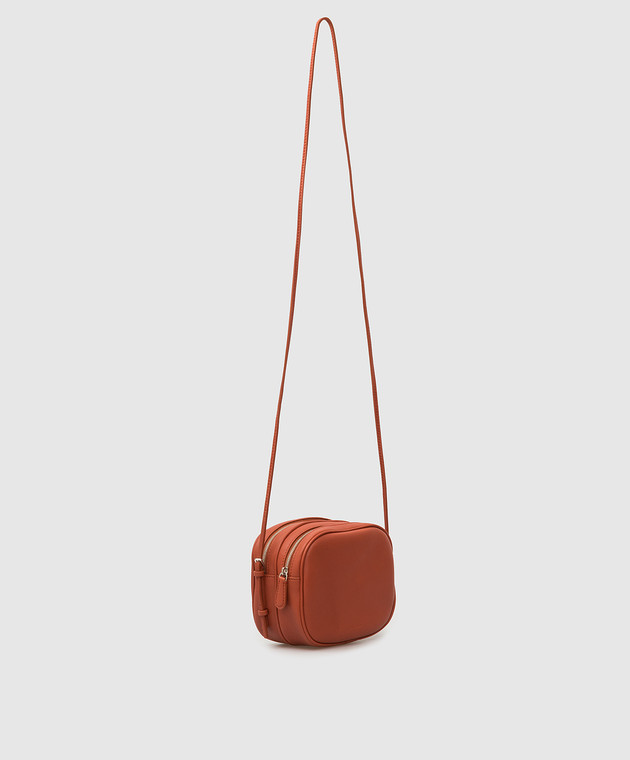 The Row Terracotta Leather Twin Two Mini Bag W1298L97 image 3