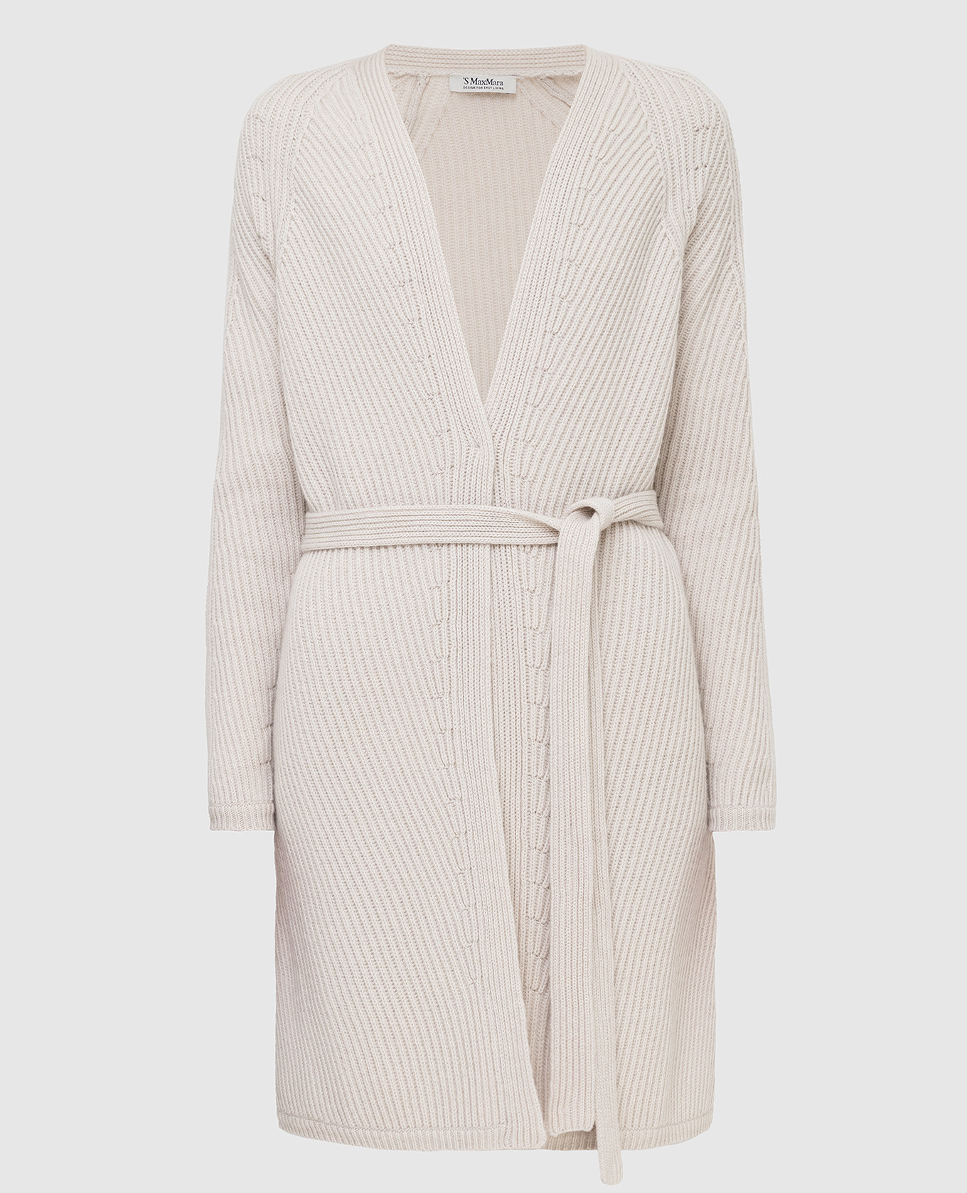 

Светло-бежевый кардиган из шерсти и кашемира Max Mara, Кардиганы