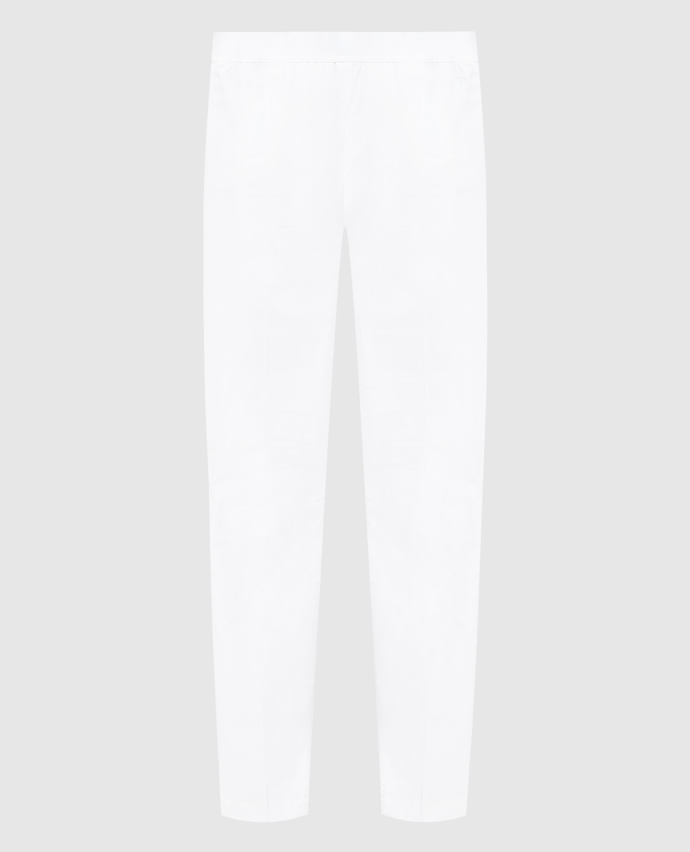 Белые брюки с разрезами