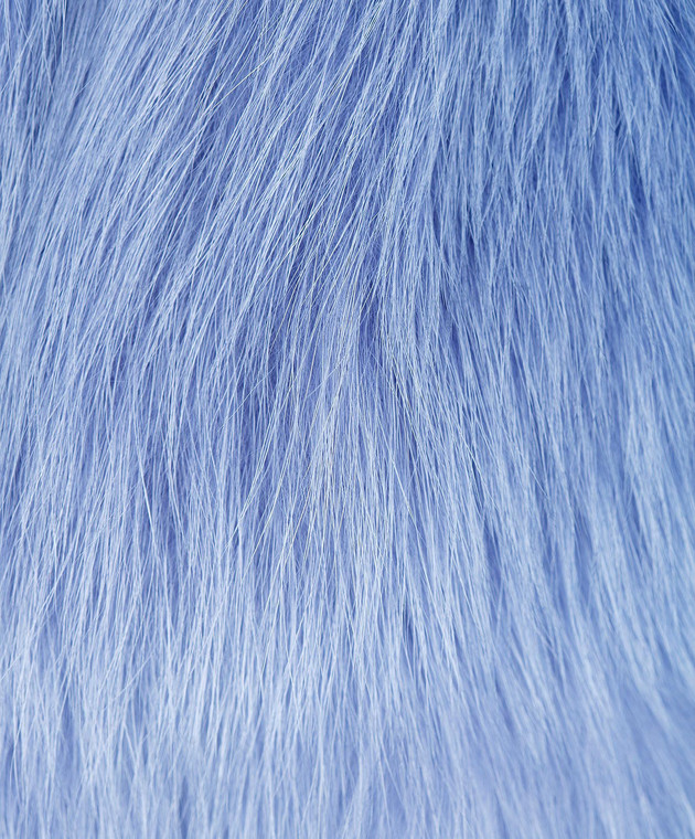 Annabella Блакитний жилет з хутра лисиці ручної роботи 4GIUJ зображення 4