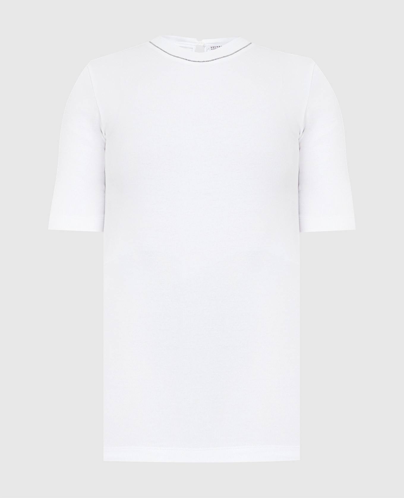 Белая футболка с цепочками