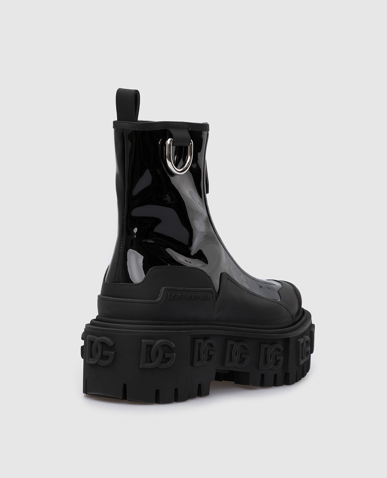 Dolce&Gabbana Кожаные ботинки Hi-Trekking с эмблемой DG CT0843AQ496 изображение 4