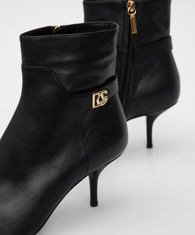 Dolce&Gabbana Черные кожаные ботильоны CT0700AW695 изображение 5