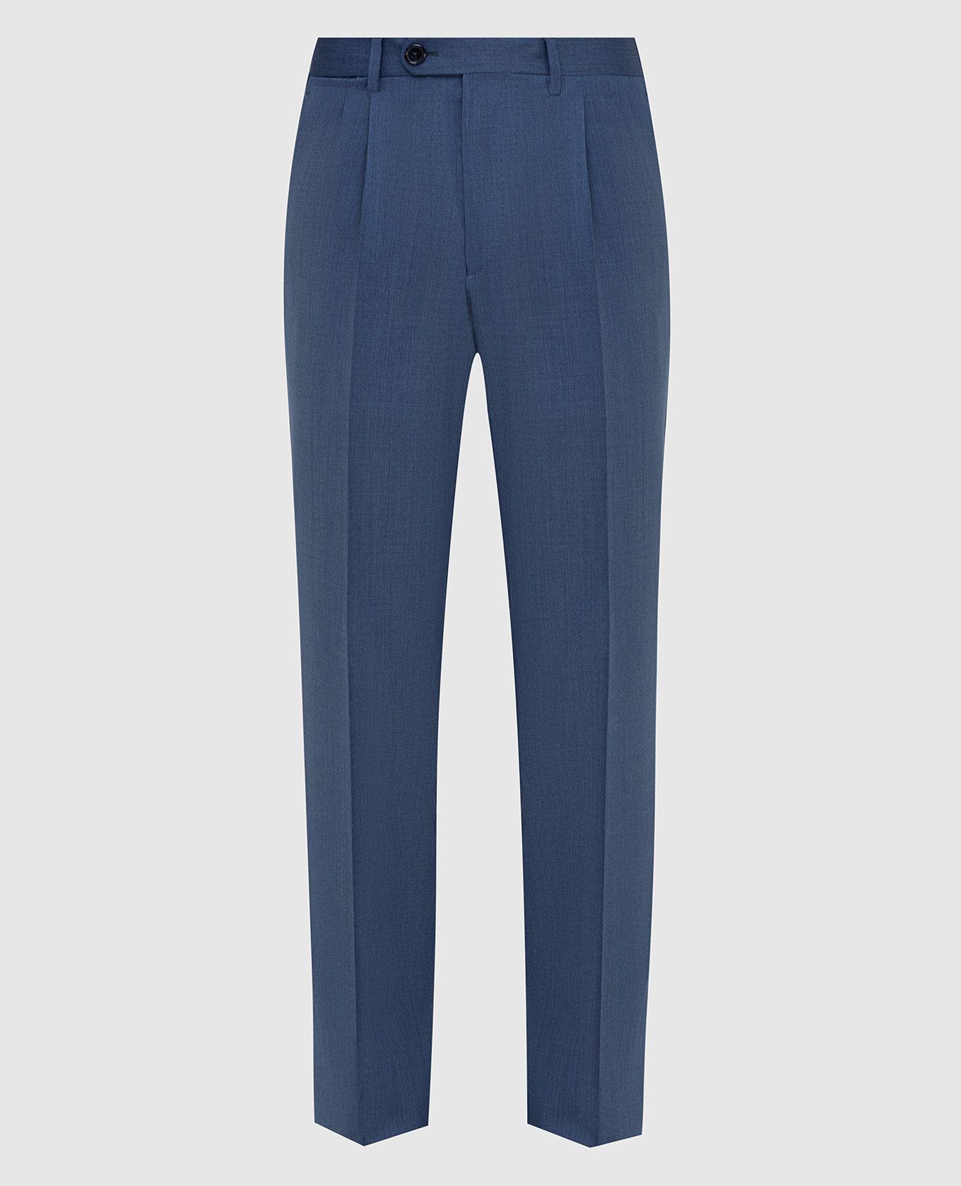 Blue wool trousers