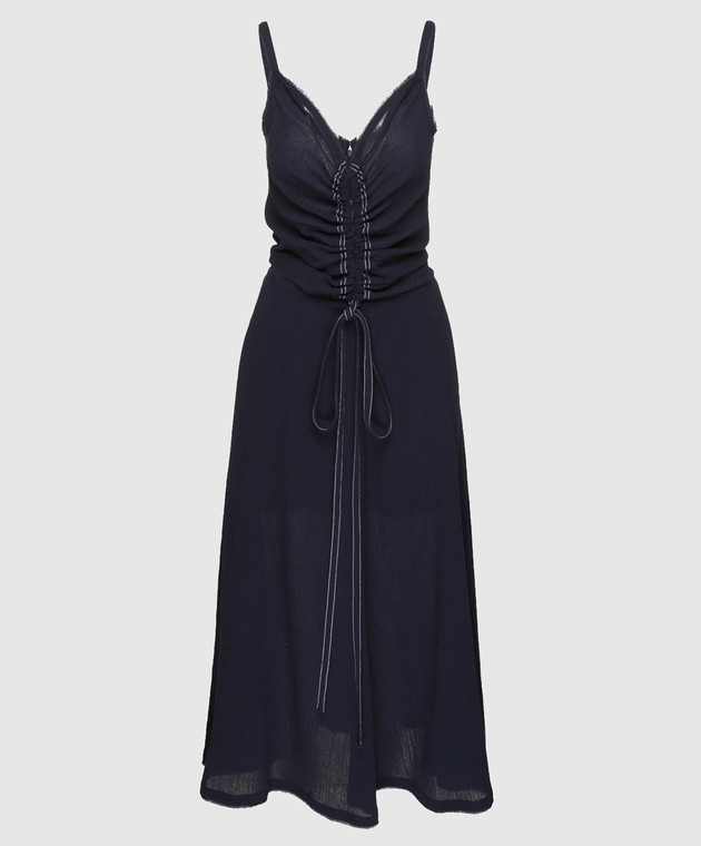 NINA RICCI Темно-синее платье  18ECRO057CO0875