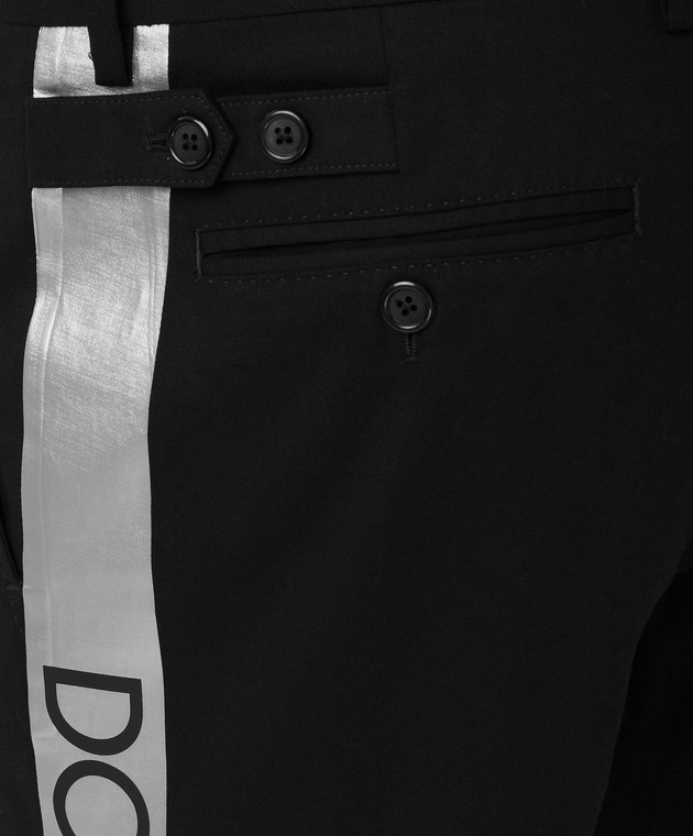 Dolce&Gabbana Чорні штани GYHGETFUFHT зображення 5