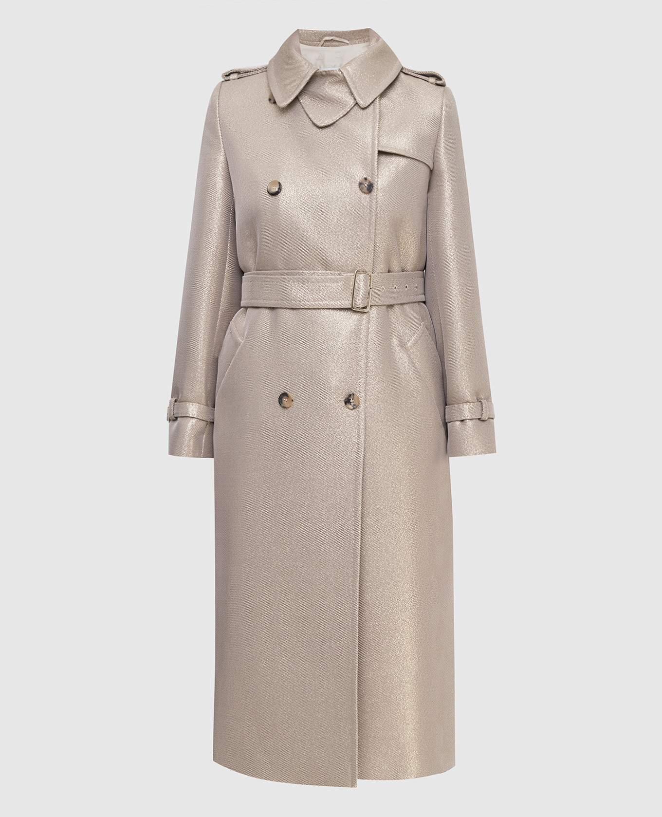 

Пальто из шерсти Max Mara, Золотистый, Плащи