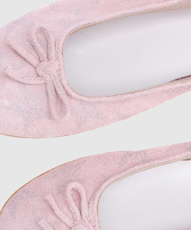 Zecchino D'oro Дитячі рожеві балетки із замші F1141503639 зображення 4