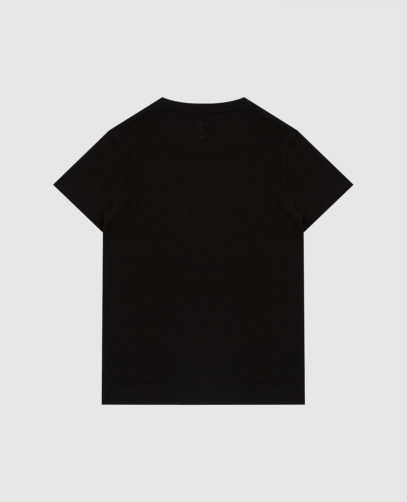 Stefano Ricci Детская черная футболка с логотипом и вышивкой YNH1100370803 изображение 2