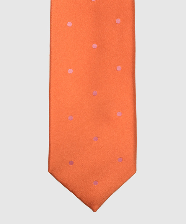 Stefano Ricci Дитячий шовковий помаранчеву краватку в візерунок YCCX74168 зображення 3
