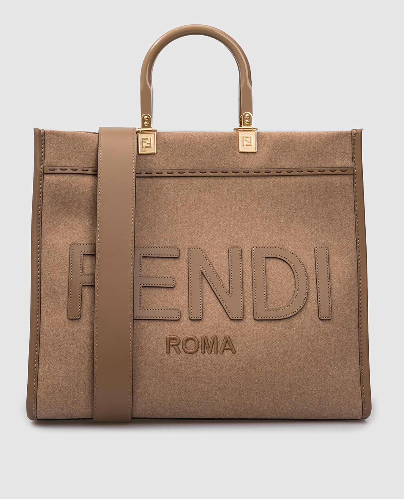 

Сумка-тоут Sunshine с логотипом Fendi, Бежевый, Сумки