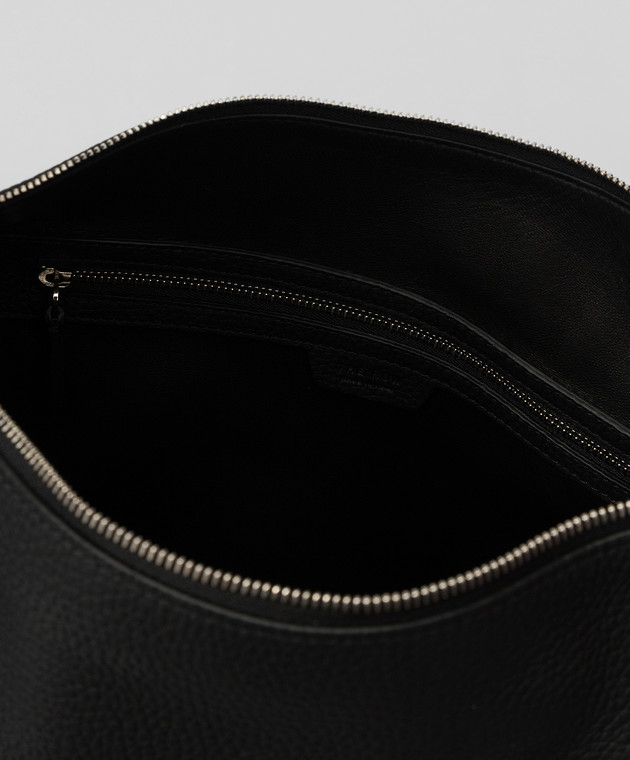 The Row Allie Black Leather Hobo Bag W1287L133 image 4