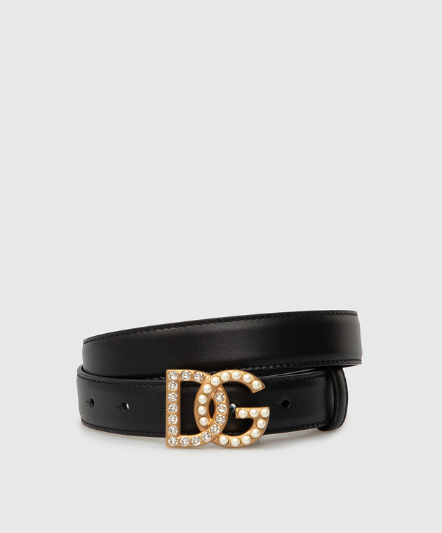 Dolce&Gabbana Кожаный ремень с эмблемой DG BE1447AQ339