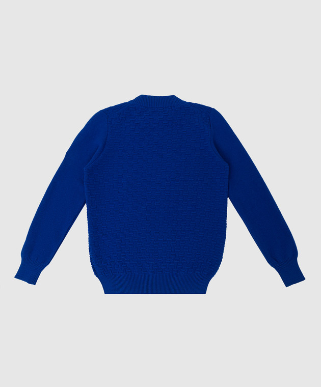 Stefano Ricci Детский свитер из кашемира в узор YAK6S11G01F6SA04 изображение 2