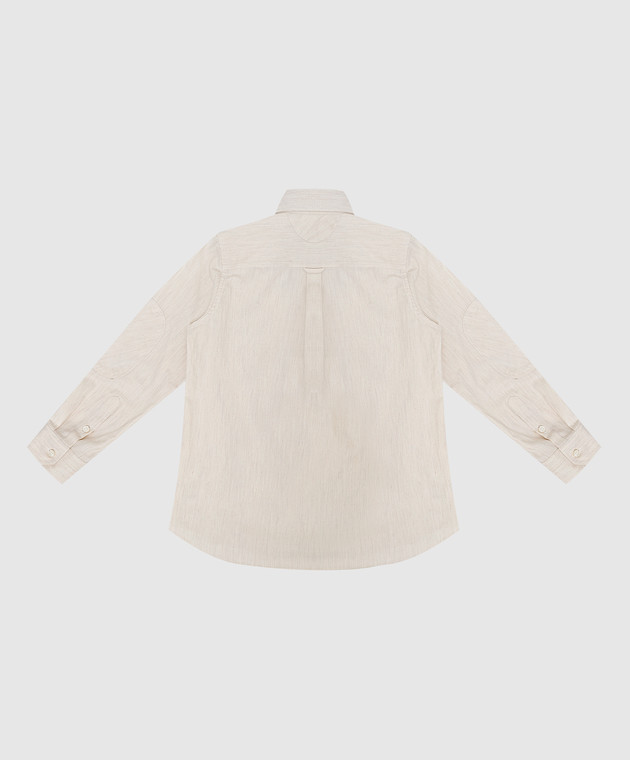 Stefano Ricci Children's light beige patterned shirt YC003210L824 image 2