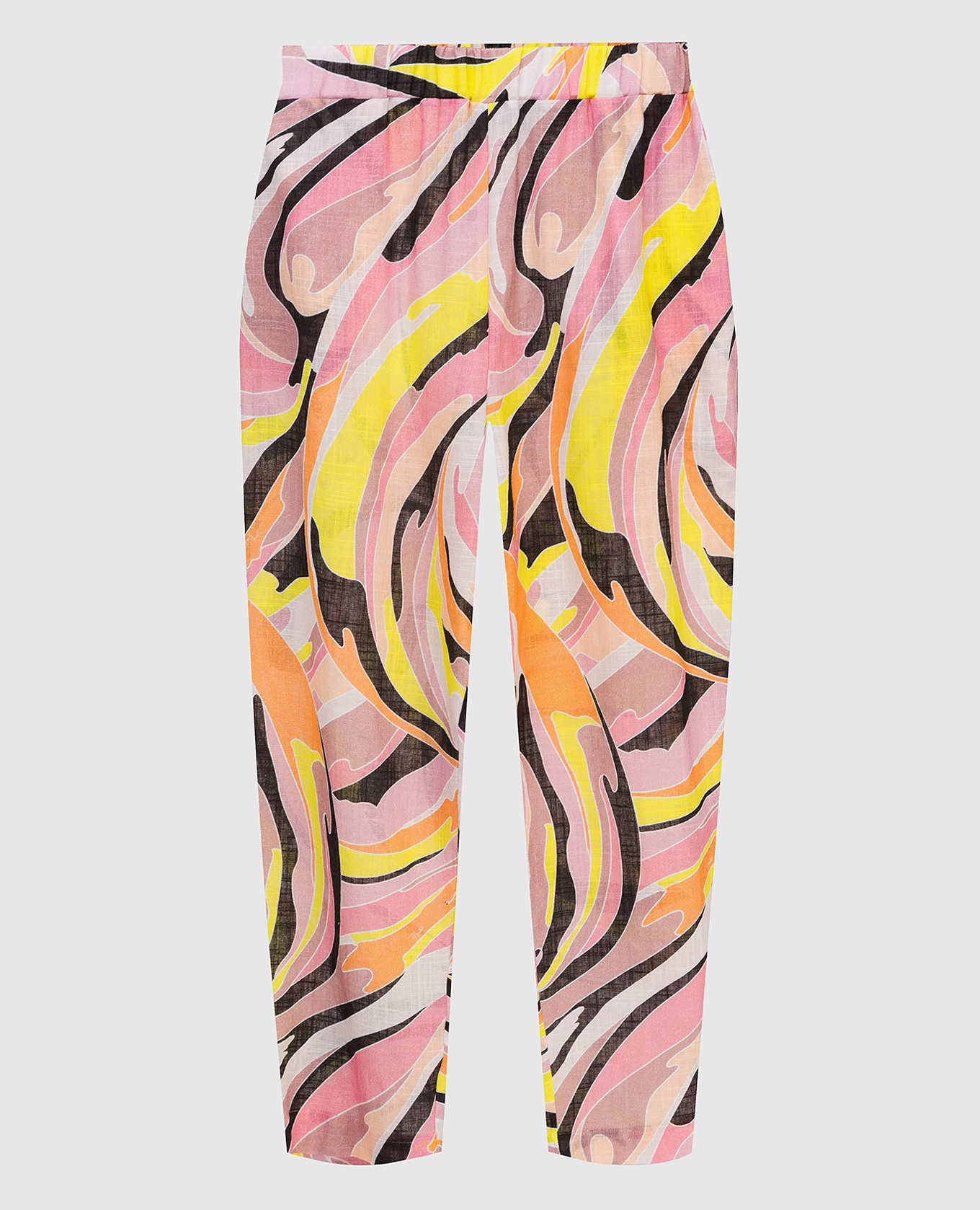

Розовые брюки EMILIO PUCCI, Розовый, Укороченные брюки